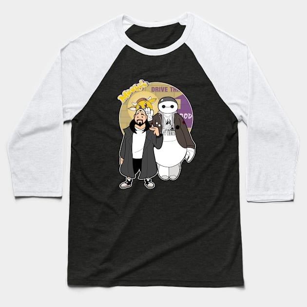 Jaymax and Silent Bob Baseball T-Shirt by TopNotchy